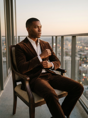 Brown Velvet Suit — Custom Made to Measure — 3