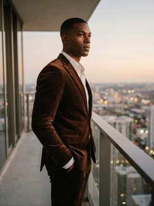 Brown Velvet Suit — Custom Made to Measure — 2