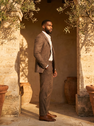 Brown Wool Suit — Custom Made to Measure — 2
