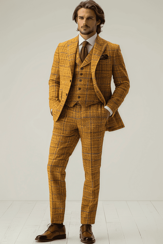 Butter Yellow Linen Graduation Suit — Custom Made to Measure