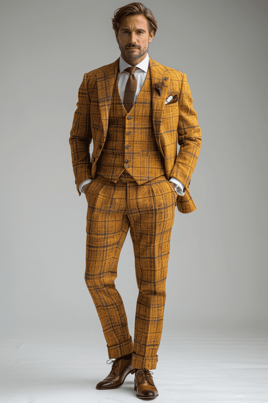 Butter Yellow Silk Blend Father of the Bride Suit — Custom Made