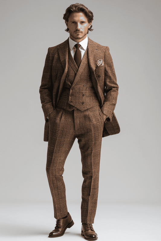 Caramel Seersucker Suit — Custom Made to Measure