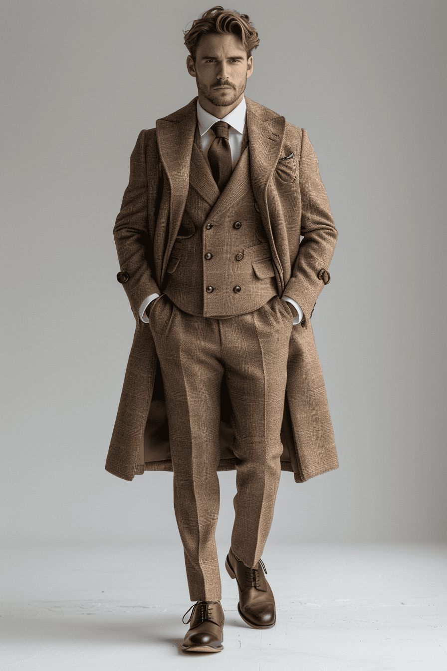 Champagne Cotton Father of the Bride Suit — Custom Made