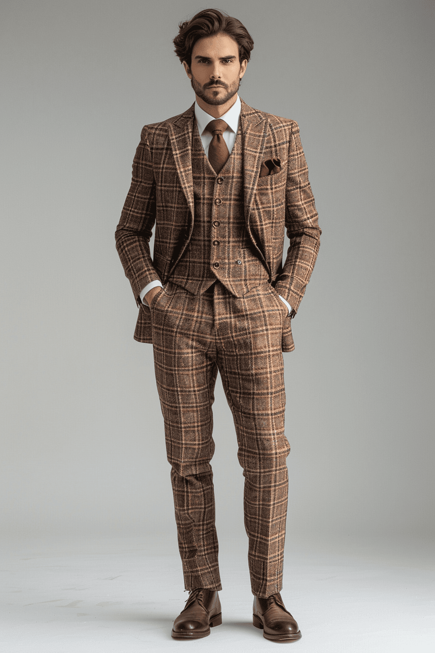 Champagne Flannel Suit — Custom Made to Measure
