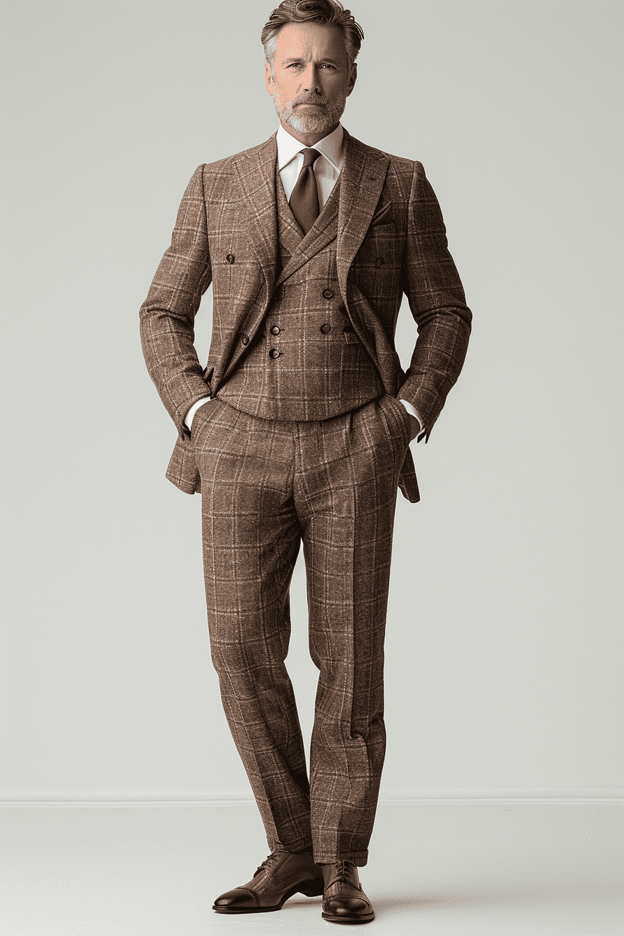 Champagne Silk Blend Father of the Bride Suit — Custom Made