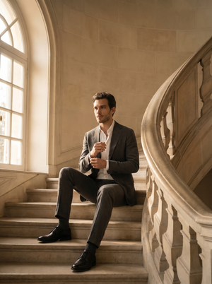 Charcoal Cotton Suit — Custom Made to Measure — 3