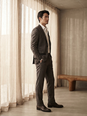 Charcoal Grey Silk Blend Suit — Custom Made to Measure — 2