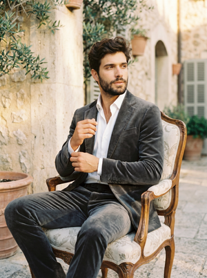 Charcoal Grey Velvet Suit — Custom Made to Measure — 3