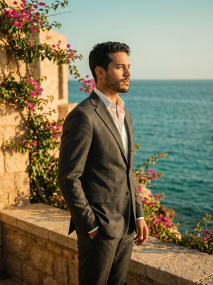 Charcoal Grey Wool Suit — Custom Made to Measure — 2