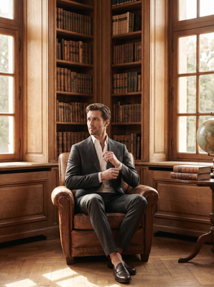 Charcoal Wool Suit — Custom Made to Measure — 3