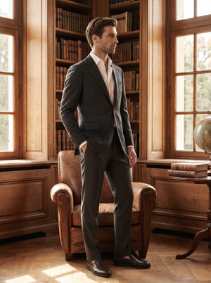 Charcoal Wool Suit — Custom Made to Measure — 2