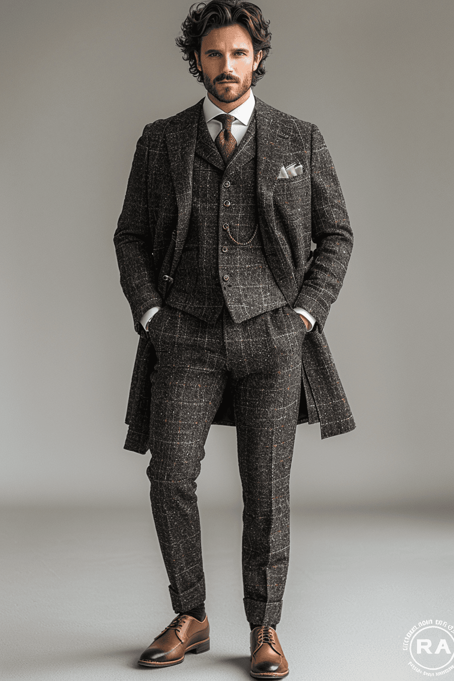 Charcoal Flannel Suit — Custom Made to Measure
