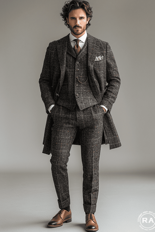 Charcoal Flannel Suit — Custom Made to Measure