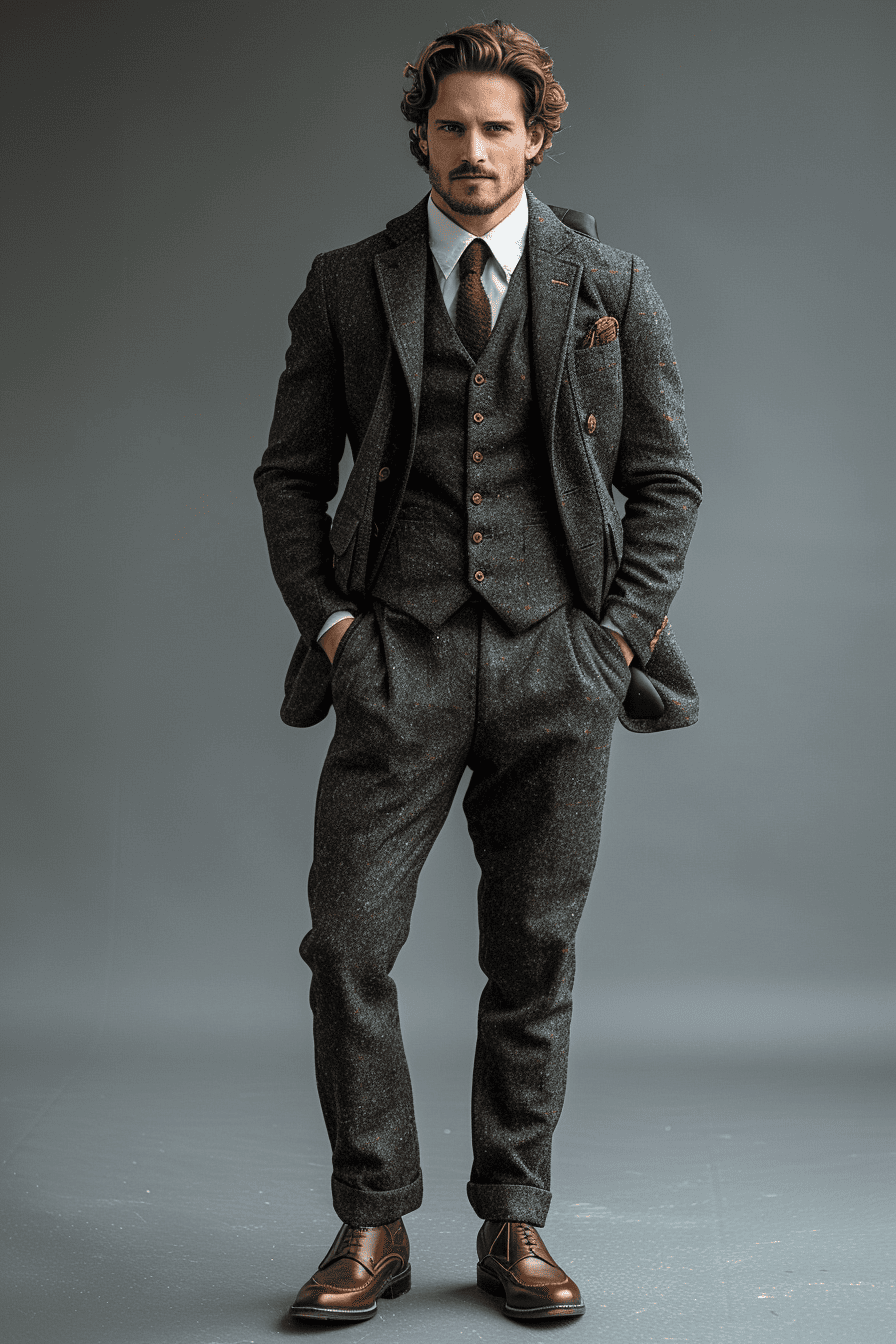 Charcoal Grey Flannel Suit — Custom Made to Measure