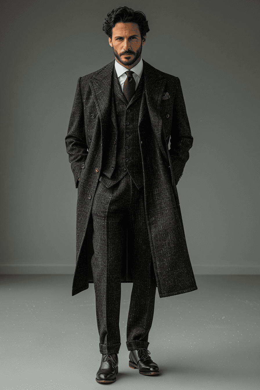 Charcoal Silk Blend Father of the Bride Suit — Custom Made to Measure