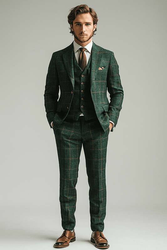 Clay Cotton Graduation Suit — Custom Made to Measure