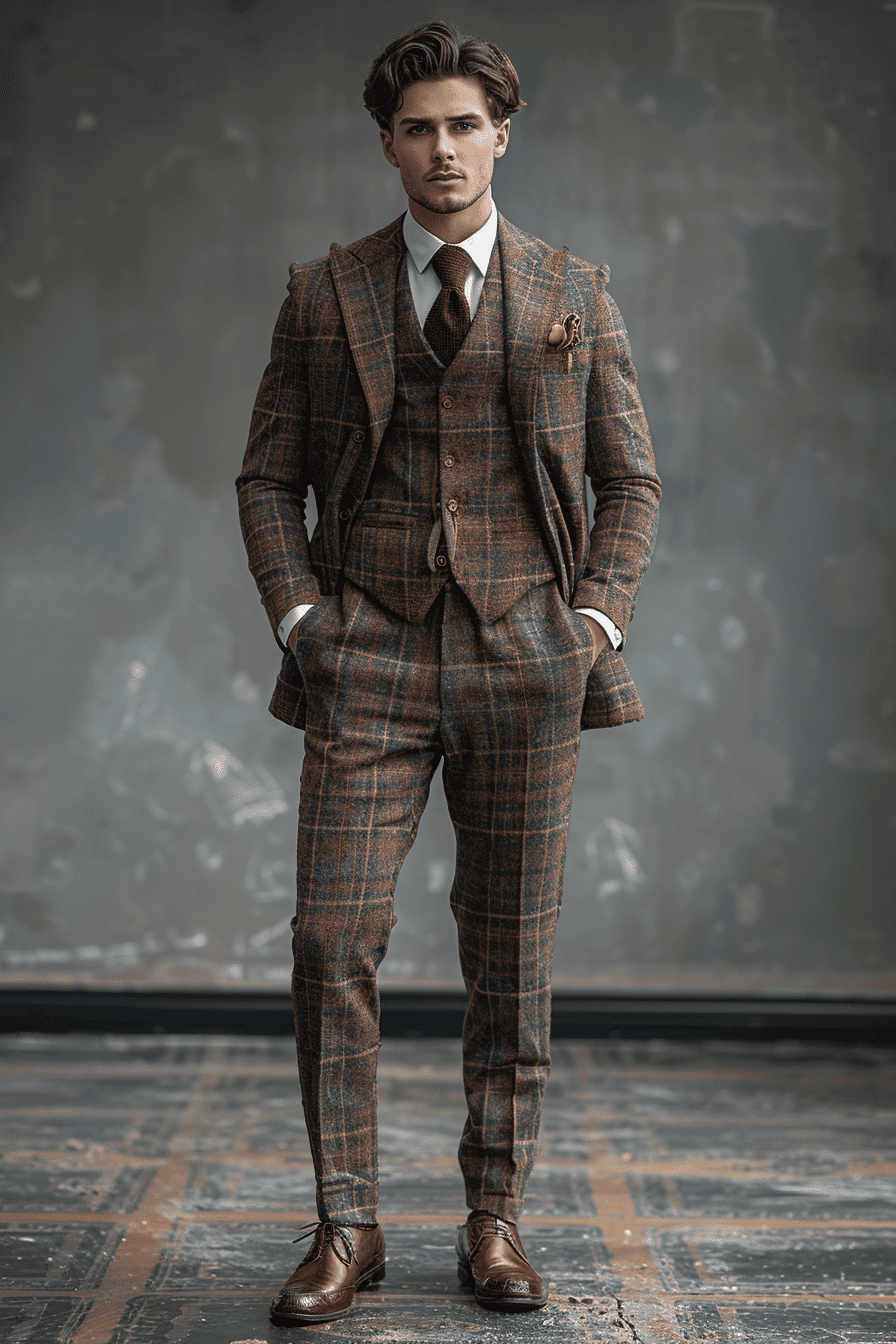 Clay Flannel Suit — Custom Made to Measure