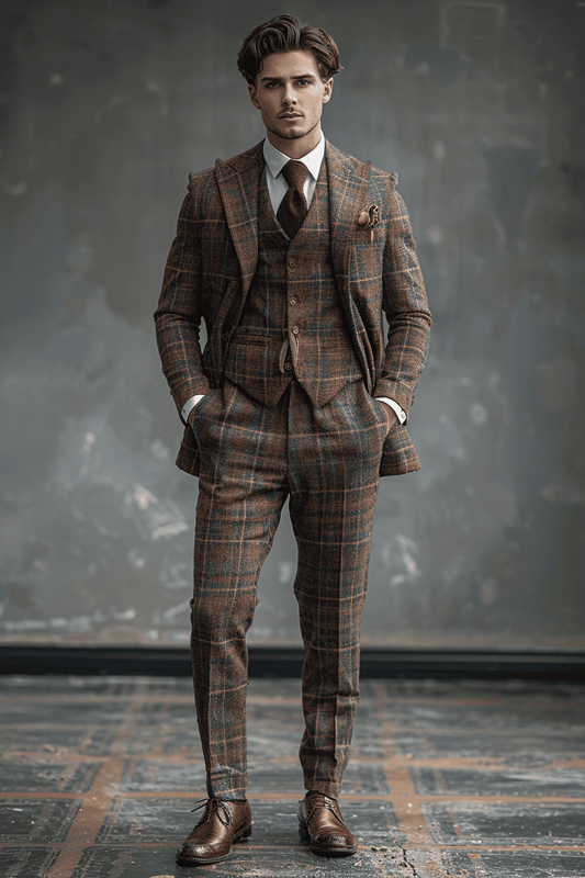 Clay Flannel Suit — Custom Made to Measure