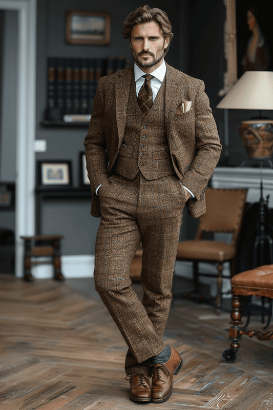 Clay Tweed Suit — Custom Made to Measure