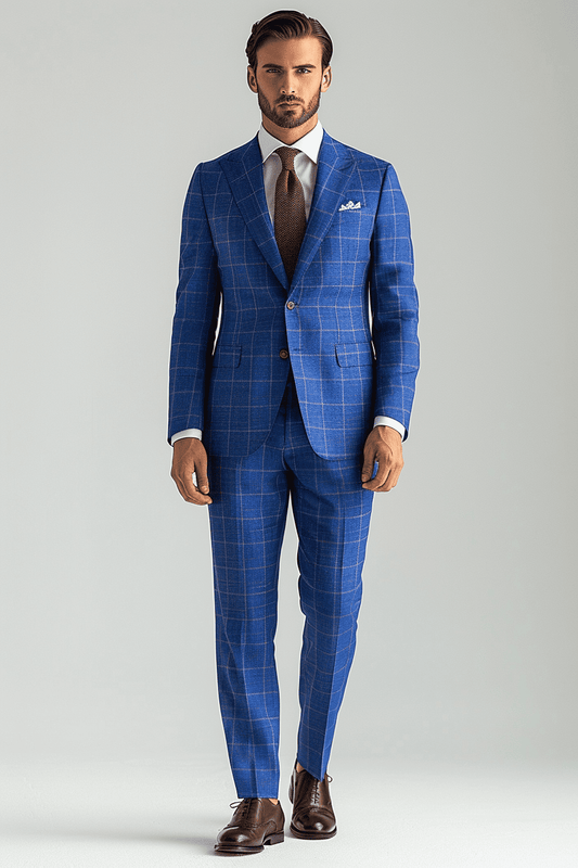 Cobalt Blue Flannel Suit — Custom Made to Measure