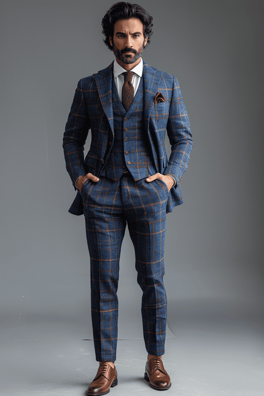 Cobalt Blue Flannel Suit — Custom Made to Measure