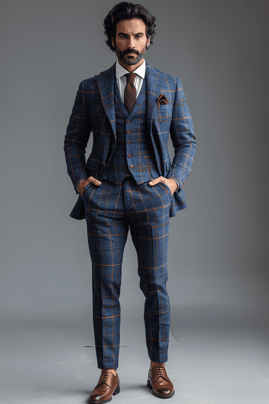 Cobalt Blue Flannel Suit — Custom Made to Measure