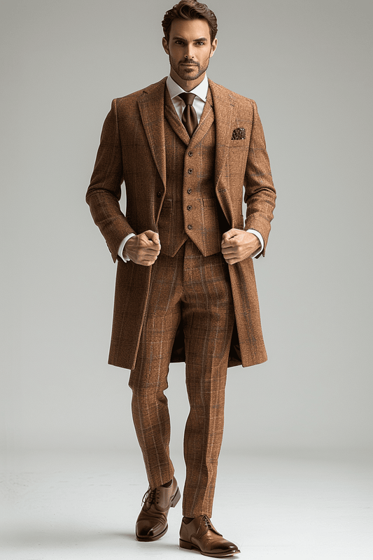 Copper Cotton Father of the Bride Suit — Custom Made