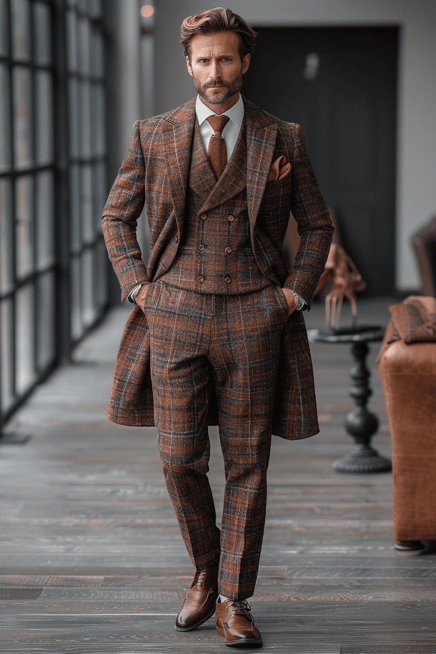 Copper Tweed Suit — Custom Made to Measure