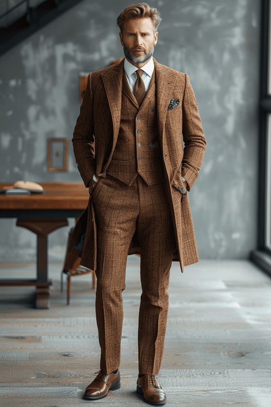 Copper Wool Graduation Suit — Custom Made to Measure