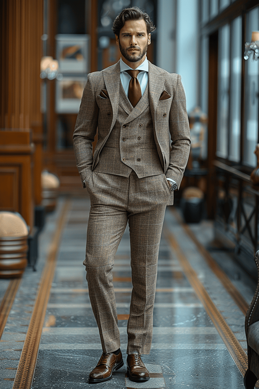 Cream Flannel Suit — Custom Made to Measure