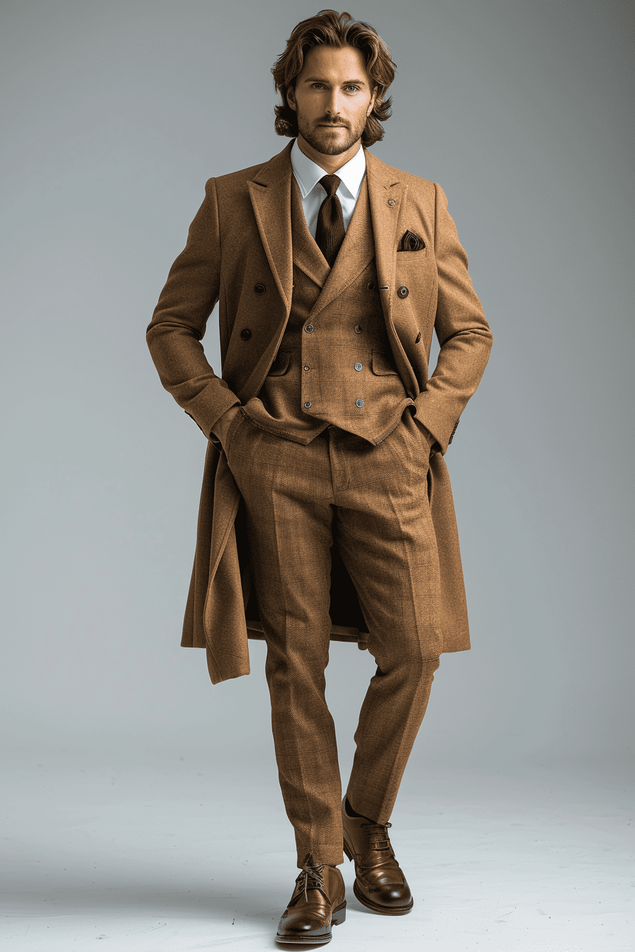 Desert Sand Cotton Graduation Suit — Custom Made to Measure