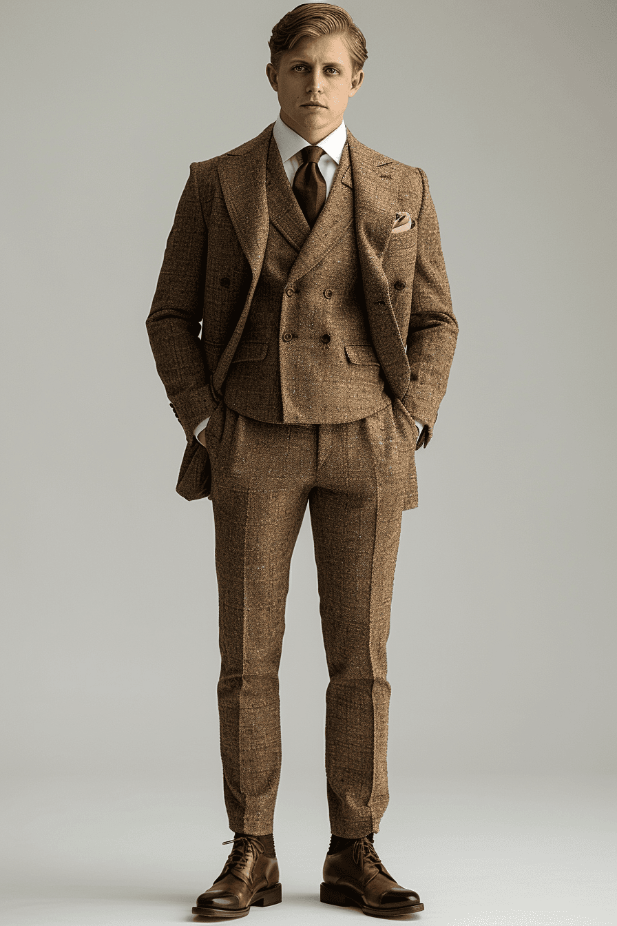 Desert Sand Silk Blend Father of the Bride Suit — Custom Made