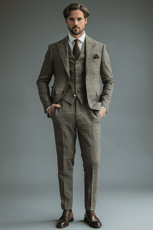 Dove Gray Cotton Graduation Suit — Custom Made to Measure