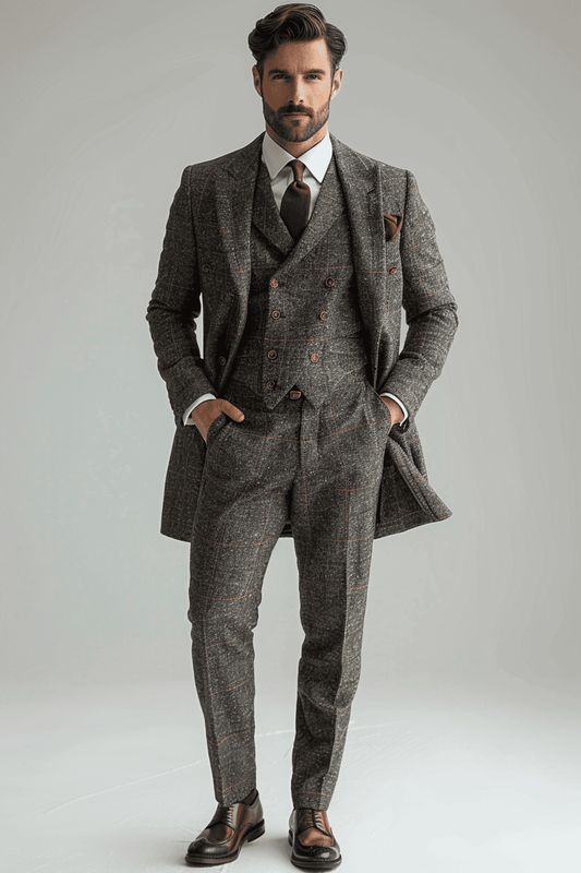 Dove Gray Silk Blend Father of the Bride Suit — Custom Made