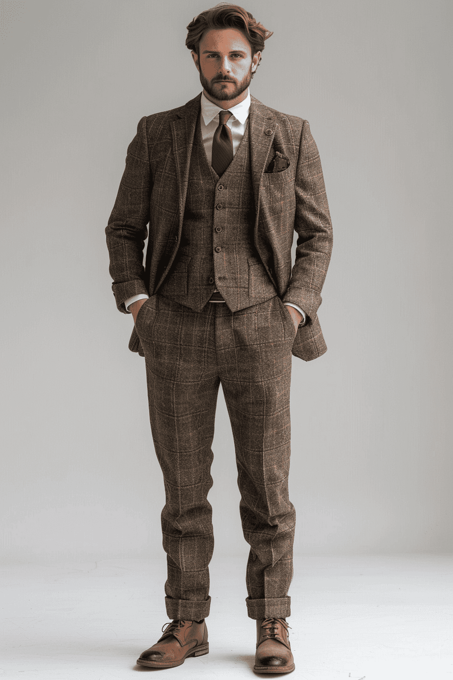 Ecru Wool Graduation Suit — Custom Made to Measure