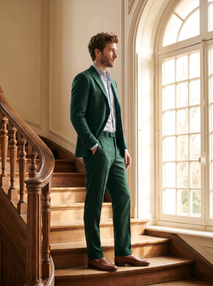 Emerald Green Wool Suit — Custom Made to Measure — 2