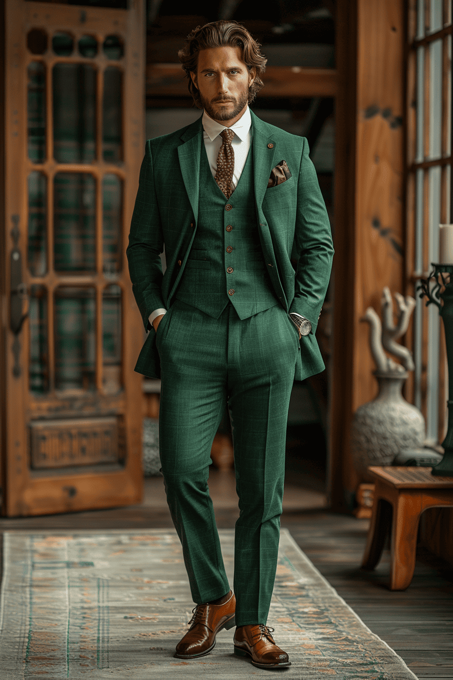 Espresso Velvet Graduation Suit — Custom Made to Measure