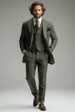 Eucalyptus Green Flannel Suit — Custom Made to Measure — 4