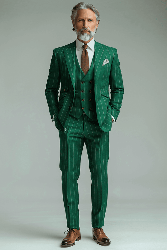Eucalyptus Green Cotton Father of the Bride Suit — Custom Made