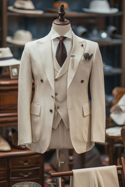White Linen Suit — custom made to measure men's suit by SuitedNoir