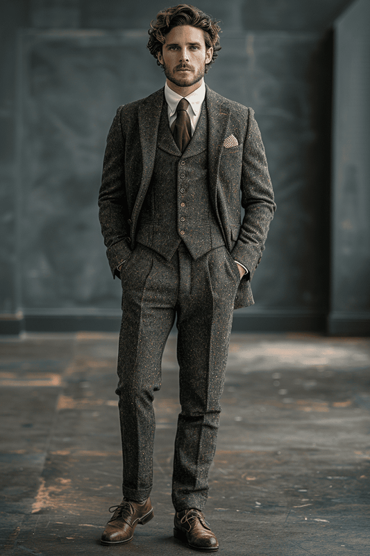 Graphite Gray Linen Graduation Suit — Custom Made to Measure