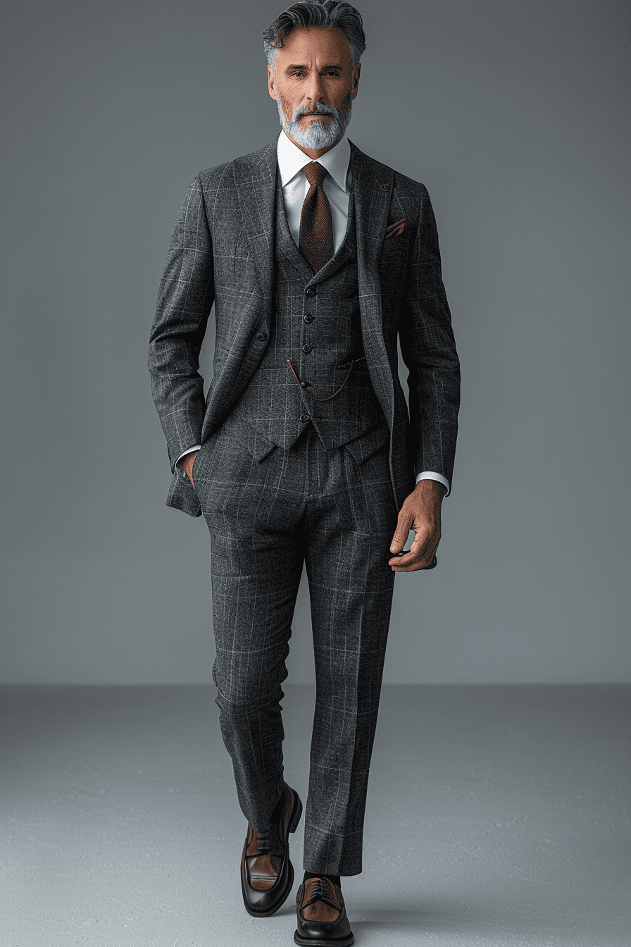 Graphite Gray Silk Blend Father of the Bride Suit — Custom Made