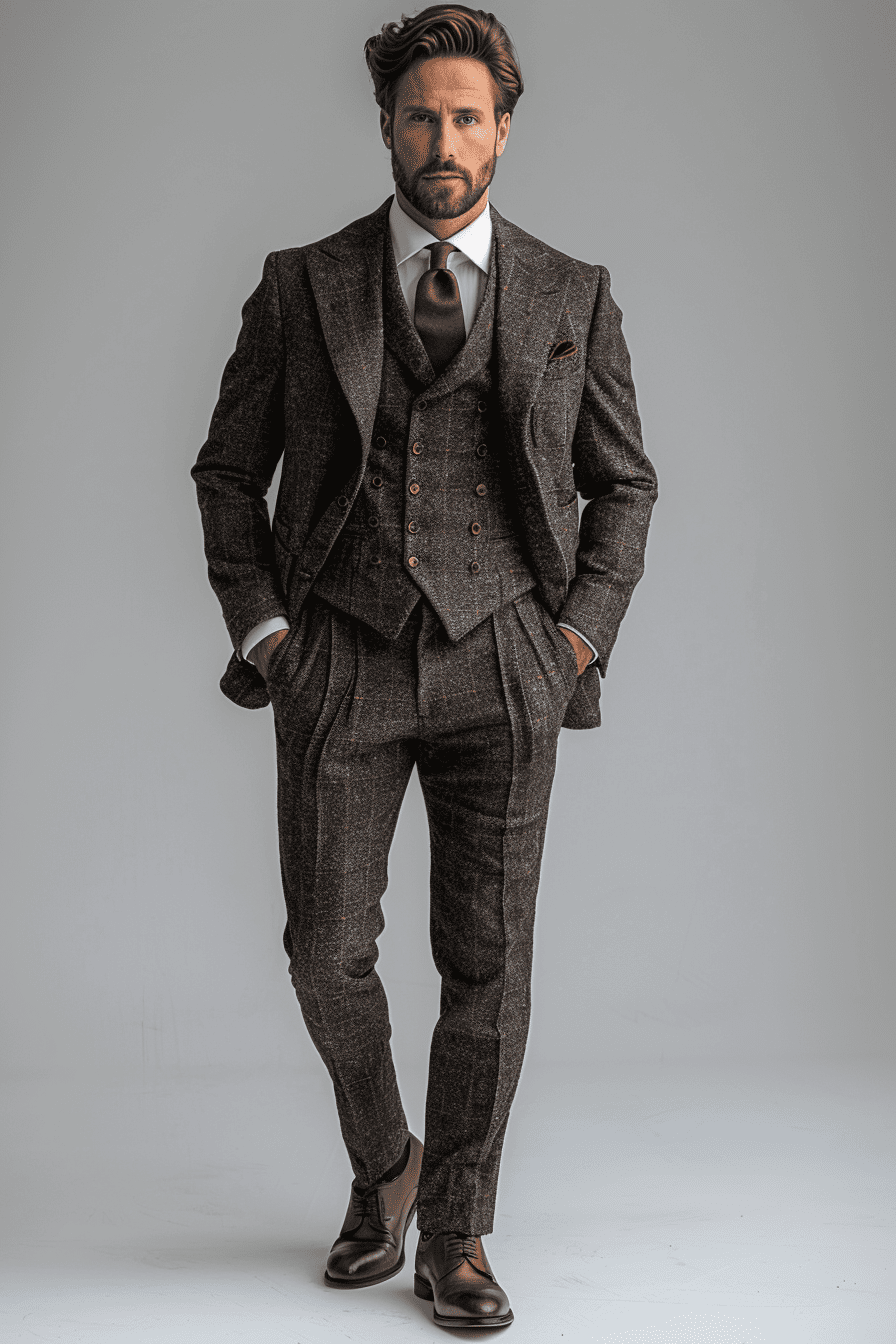 Graphite Gray Velvet Graduation Suit — Custom Made to Measure