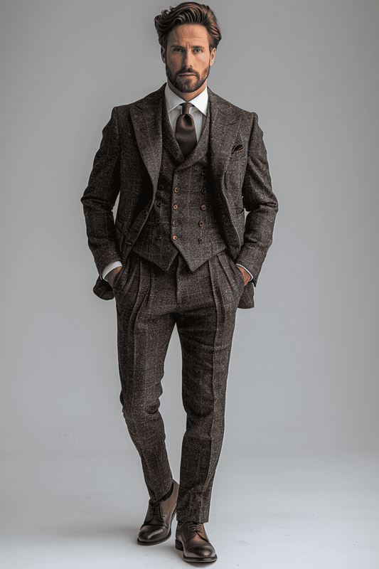 Graphite Gray Velvet Graduation Suit — Custom Made to Measure
