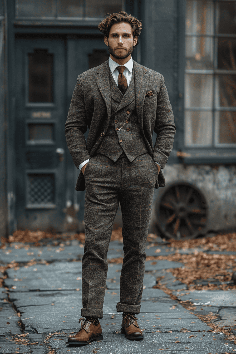 Graphite Gray Wool Cocktail Party Suit — Custom Made to Measure