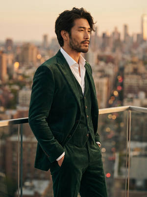 Green Velvet 3-Piece Suit — Custom Made to Measure — 2