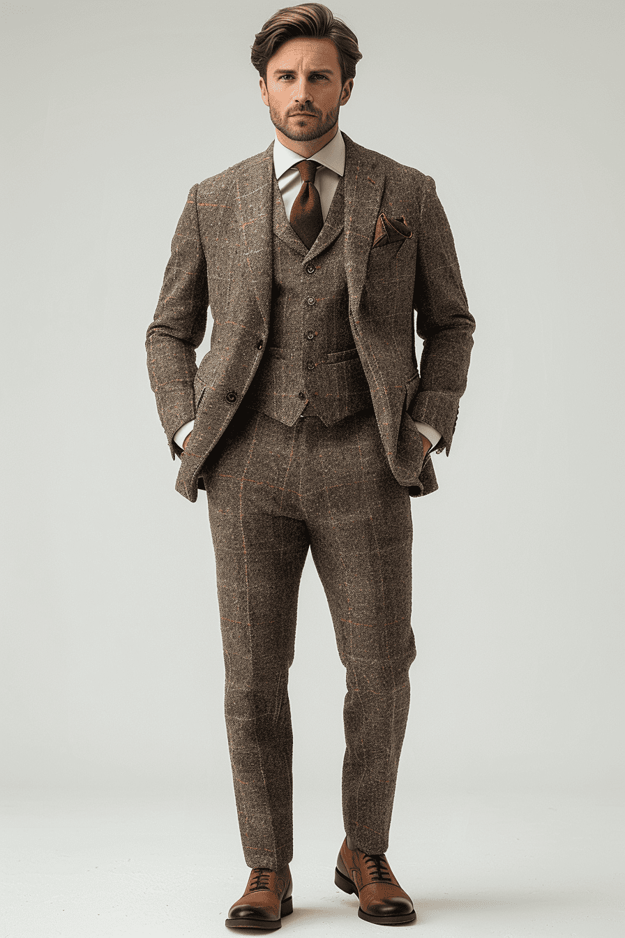 Grey Cashmere Blend Suit — Custom Made to Measure
