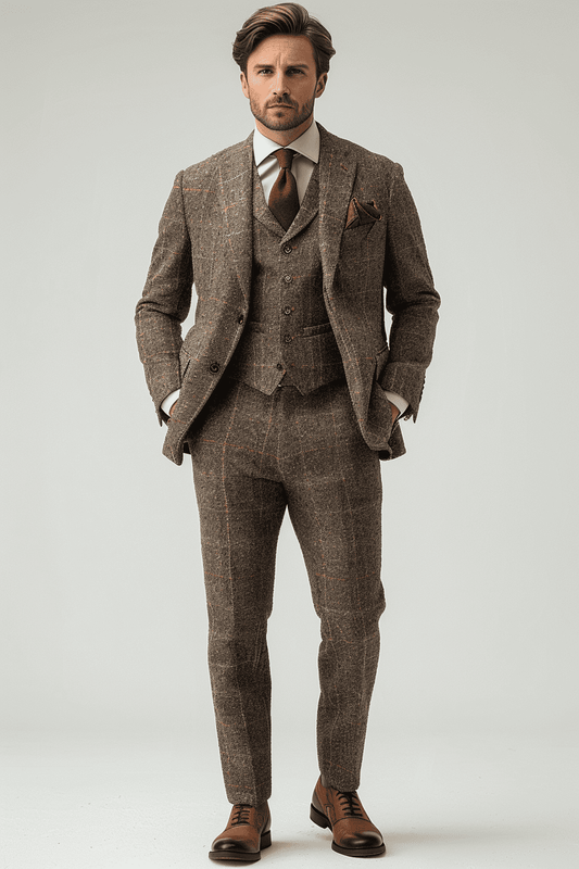 Grey Cashmere Blend Suit — Custom Made to Measure