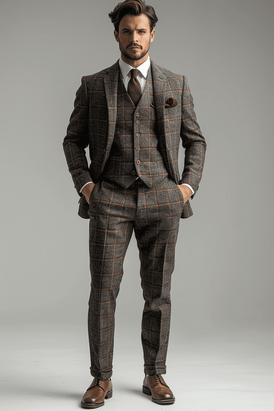 Grey Cotton Graduation Suit — Custom Made to Measure