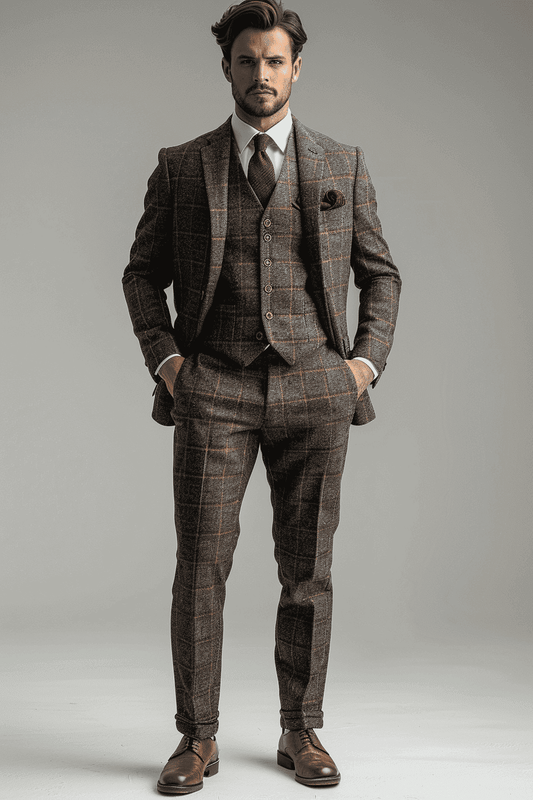 Gray Cotton Graduation Suit — Custom Made to Measure